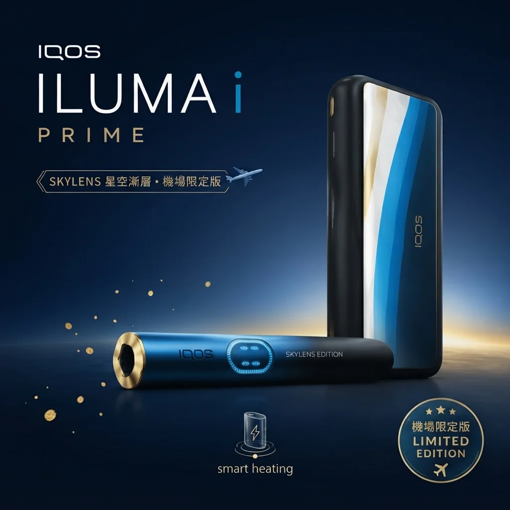 iqos-iluma-i-prime-skylens-device.webp IQOS ILUMA i PRIME SKYLENS 星空漸層主機 | 機場限定版 · 加熱菸主機推薦:圖片 1